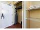 Well-organized closet space featuring ample shelving and hanging options for efficient storage solutions at 1501 S Ocean Blvd. # 915, Myrtle Beach, SC 29577