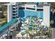 Splash into fun at the resort's exciting waterpark, featuring towering slides and tropical landscaping at 1501 S Ocean Blvd. # 915, Myrtle Beach, SC 29577