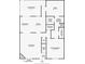 Detailed floor plan showcasing the layout of the main level, including the primary bedroom and screened patio at 1725 26Th Ave N, North Myrtle Beach, SC 29582