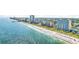 Amazing aerial view of the beach and coastline, showcasing a lively coastal community with endless recreational activities at 2000 N Ocean Blvd. # 1209, Myrtle Beach, SC 29577