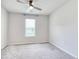 Bedroom featuring a ceiling fan, window with blinds and neutral carpet at 211 Seasons Trace Loop, Longs, SC 29568