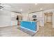 Modern kitchen with granite countertops, island seating, stainless steel appliances and an open floor plan at 211 Seasons Trace Loop, Longs, SC 29568