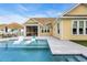 Backyard pool featuring lounge chairs and easy access to the screened porch at 2336 Tidewatch Way, North Myrtle Beach, SC 29582