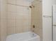 Tiled shower and tub featuring an adjustable shower head at 3534 Nichols Hwy., Galivants Ferry, SC 29544