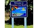 A welcome sign for Garden City Beach at 4570 Fringetree Dr., Murrells Inlet, SC 29576