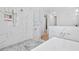 Luxurious bathroom with a glass-enclosed shower and modern fixtures at 496 West Palm Dr., Myrtle Beach, SC 29579
