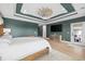 Well-appointed bedroom featuring elegant furnishings and an attached door at 496 West Palm Dr., Myrtle Beach, SC 29579