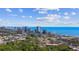 Scenic aerial view of the city skyline, coastline, and ocean during daytime, featuring beaches and buildings at 496 West Palm Dr., Myrtle Beach, SC 29579