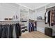 Organized walk-in closet with ample storage space for clothing and accessories at 496 West Palm Dr., Myrtle Beach, SC 29579