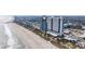 Aerial view showcases the hotel's location on the beach with nearby attractions at 504 N Ocean Blvd. # 1901, Myrtle Beach, SC 29577