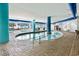 Indoor pool with clear water, modern design, and a relaxing ambiance for year-round enjoyment at 504 N Ocean Blvd. # 1901, Myrtle Beach, SC 29577
