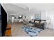 Spacious living room with open floor plan connecting to the kitchen and dining area at 5511 N Ocean Blvd. # 1603, Myrtle Beach, SC 29577