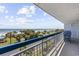 Enjoy the ocean views from this condo balcony with seating at 5511 N Ocean Blvd. # 310, Myrtle Beach, SC 29577