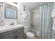 Updated bathroom with vanity and shower-tub combo at 5511 N Ocean Blvd. # 310, Myrtle Beach, SC 29577