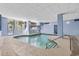 Indoor pool with shallow end is perfect for swimming year round at 5511 N Ocean Blvd. # 310, Myrtle Beach, SC 29577