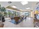Bright lounge area features large windows, comfortable seating, and stylish decor with a beach view at 5511 N Ocean Blvd. # 310, Myrtle Beach, SC 29577