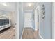 Hallway with view of bunk beds with coastal decor and light blue walls at 5905 South Kings Hwy. # A337, Myrtle Beach, SC 29575