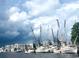 Waterfront view of a row of docked shrimp boats on a calm, cloudy day at 66 Johnstone Ln., Georgetown, SC 29440