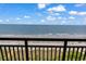 Breathtaking view from the balcony, showcasing the ocean and the beach activities below at 6900 N Ocean Blvd. # 1541, Myrtle Beach, SC 29572