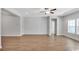 Expansive living room with hardwood floors, recessed lighting, and large windows at 872 Fowler Rd., Conway, SC 29526