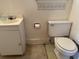 A full bathroom featuring a toilet and a single sink vanity with an open-concept floor at 911 Park Ave., Marion, SC 29571