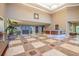 Spacious hotel lobby with patterned tile flooring, a reception desk, and stylish decor at 9994 Beach Club Dr. # 1202, Myrtle Beach, SC 29572