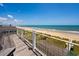 Large deck with fantastic beach and ocean views at 100 Ocean Park Loop, Georgetown, SC 29440