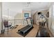 Bright exercise room with vaulted ceilings and modern fitness equipment at 100 Ocean Park Loop, Georgetown, SC 29440