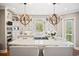 Gourmet kitchen featuring a large island, pendant lighting, custom cabinetry, and high-end stainless steel appliances at 100 Ocean Park Loop, Georgetown, SC 29440