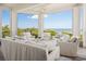 This bright and airy sunroom offers panoramic ocean vistas and comfortable seating, great for relaxation at 100 Ocean Park Loop, Georgetown, SC 29440