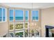 Breathtaking ocean view from the living area windows, including the deck, hot tub, and white sandy beach at 100 Ocean Park Loop, Georgetown, SC 29440