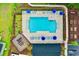 Stunning aerial view of a community pool and playground with picnic area at 1029 Saltgrass Way, Myrtle Beach, SC 29588