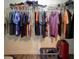 This reach-in closet contains an upper rack and shelf for storage, and a lower rod for hanging clothes at 105 Spring Creek Dr. # C, Myrtle Beach, SC 29588