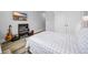 Bedroom featuring wood flooring, large bed, and closet at 1121 Oxeye St., North Myrtle Beach, SC 29582