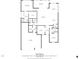 Detailed floor plan of the house showcasing layout and dimensions of the rooms including living and bedrooms at 1121 Oxeye St., North Myrtle Beach, SC 29582