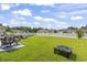 Spacious backyard with a patio, outdoor seating, above-ground pool, and fire pit area at 131 River Country Dr., Conway, SC 29526