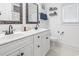 Bright bathroom featuring dual vanity and modern design elements at 131 River Country Dr., Conway, SC 29526