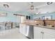 View of kitchen area with stainless steel appliances and adjacent dining area at 131 River Country Dr., Conway, SC 29526