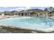 Backyard features a well-maintained above ground pool with a privacy fence and an overhead pergola at 131 River Country Dr., Conway, SC 29526
