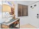 View of the unit's entry with tiled floors, a nautical-themed decor, and a warm lamp at 180 Rothbury Circle # 305, Myrtle Beach, SC 29572