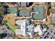 Aerial view of tennis courts and clubhouse with ample parking at 180 Rothbury Circle # 305, Myrtle Beach, SC 29572
