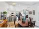 Open concept kitchen and dining area with modern appliances and ample counter space at 183 Glenwood Dr., Conway, SC 29526
