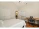 Cozy bedroom with hardwood floors, white walls, a double door closet and study space at 1844 Wood Stork Dr., Conway, SC 29526