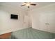 Bedroom with a ceiling fan, hardwood floors, television and a closet at 1844 Wood Stork Dr., Conway, SC 29526