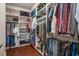 Spacious walk-in closet with built-in shelving and ample storage space for clothes and accessories at 1844 Wood Stork Dr., Conway, SC 29526