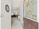 Inviting entryway featuring a decorative glass door, neutral walls, and a view into the living area at 195 Black Pepper Loop, Little River, SC 29566