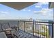 Enjoy breathtaking ocean and city views from this inviting balcony with lounge seating at 2001 S Ocean Blvd. # 1405, Myrtle Beach, SC 29577