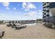 Beautiful beachfront pool area with plenty of seating at 2001 S Ocean Blvd. # 1405, Myrtle Beach, SC 29577