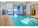Clean indoor pool area with shallow water and no diving signs posted at 2001 S Ocean Blvd. # 1405, Myrtle Beach, SC 29577