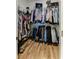 Walk-in closet with organized hanging racks and shelving, providing ample storage for clothing and accessories at 215 Vivian St. Nw # 215, Calabash, NC 28467